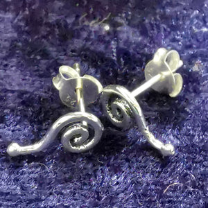 Ohrstecker aus Silber offene Spirale – Ohrringe