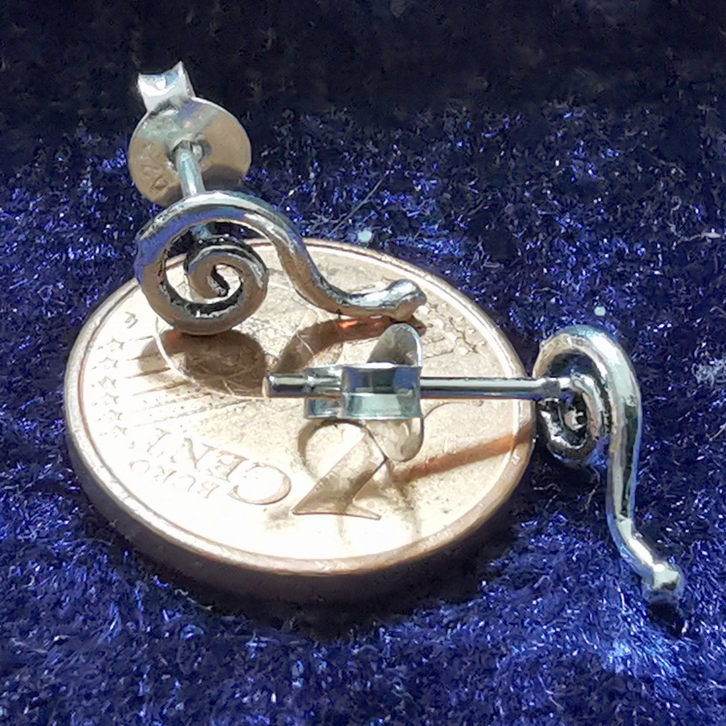 Ohrstecker aus Silber offene Spirale – Ohrringe