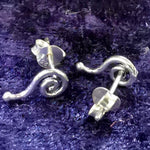 Lade das Bild in den Galerie-Viewer, Ohrstecker aus Silber offene Spirale – Ohrringe
