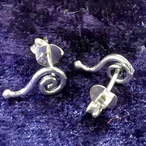 Ohrstecker aus Silber offene Spirale – Ohrringe