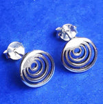 Lade das Bild in den Galerie-Viewer, Spirale Ohrstecker aus Silber - Ohrringe
