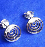 Lade das Bild in den Galerie-Viewer, Spirale Ohrstecker aus Silber - Ohrringe
