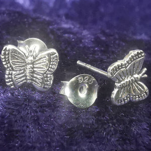 Ohrstecker Schmetterling aus 925 Silber - Ohrringe