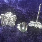 Lade das Bild in den Galerie-Viewer, Ohrstecker Schmetterling aus 925 Silber - Ohrringe
