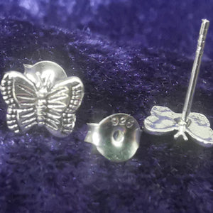 Ohrstecker Schmetterling aus 925 Silber - Ohrringe
