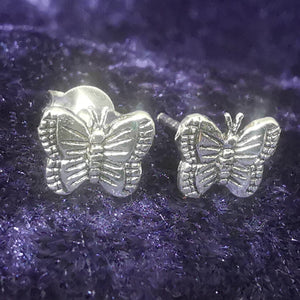 Ohrstecker Schmetterling aus 925 Silber - Ohrringe