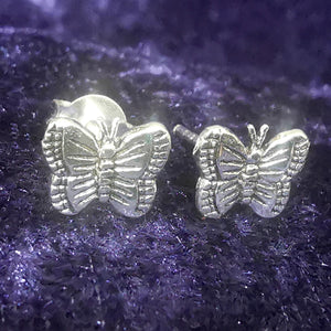 Ohrstecker Schmetterling aus 925 Silber - Ohrringe