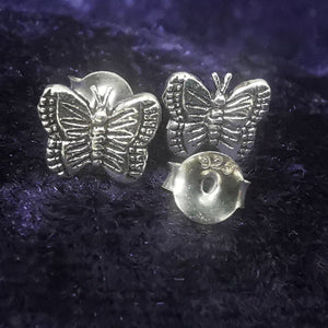 Ohrstecker Schmetterling aus 925 Silber - Ohrringe