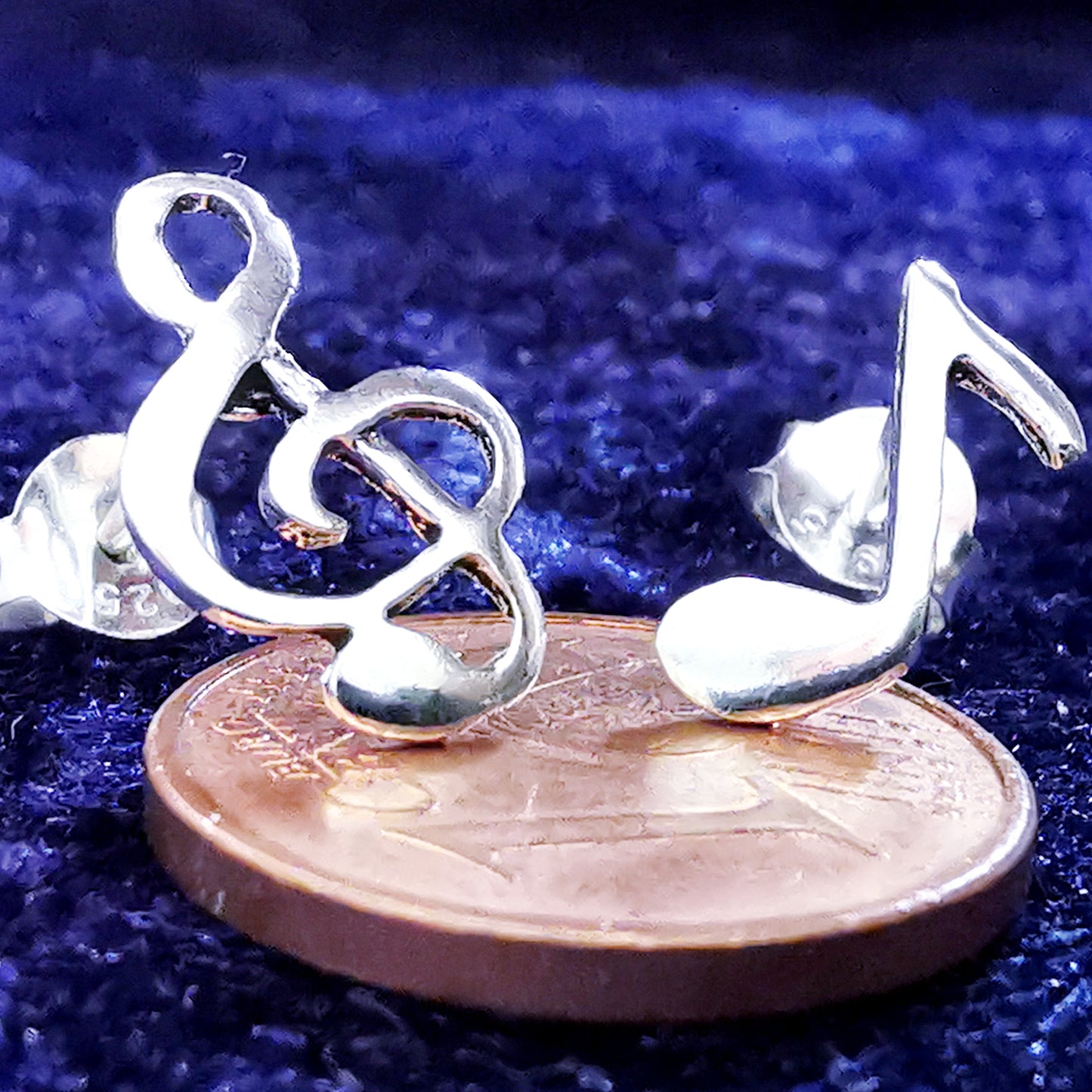 Ohrstecker aus Silber Note - Ohrringe