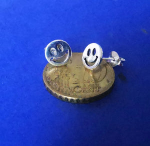 Ohrstecker aus Silber Smiley - Ohrringe